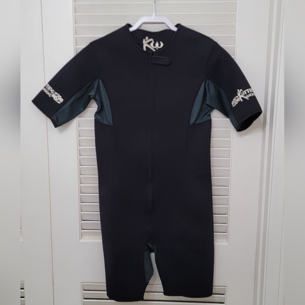 Kutting Weight Sauna Suit Short Sleeve Neoprene Weight Loss Sweat Suit Black LG